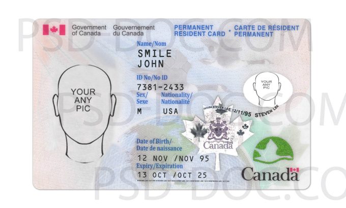 Canada Alberta Driver License front back sides - PSD Store