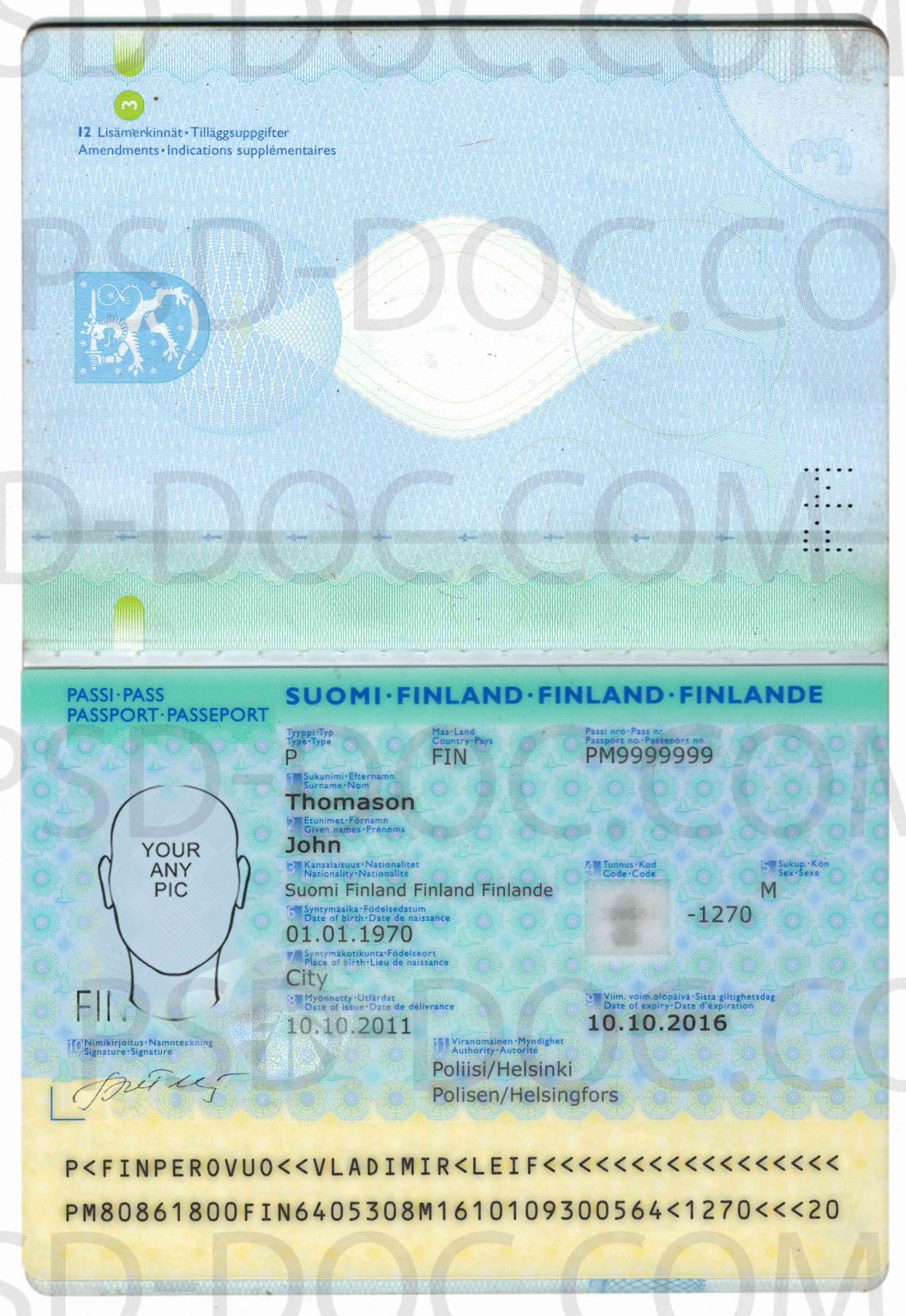Passport Finland PSD Store
